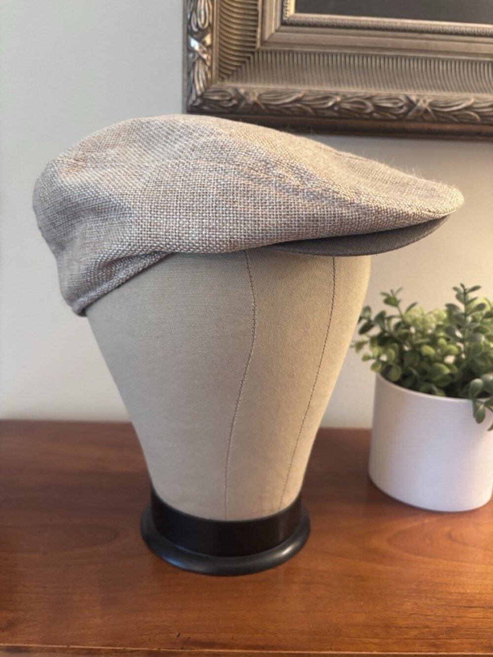 Stetson Mens Size Small/Medium Newsboy Beret Cap Tan Khaki